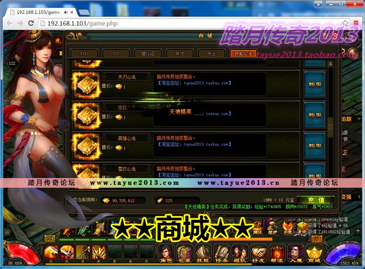 【踏月网单】风云无双网游单机版VIP10绝世魔剑局域网版网单
