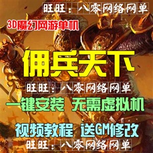 佣兵天下ol单机版 3D网游单机一键安装无需虚拟机 GM工具无限元宝