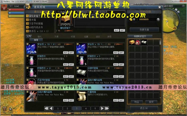 Z骑兵单机版 韩国怀旧动作网游单机RaiderZ奇兵单机版GM无限点卷