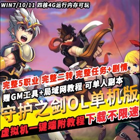 守护之剑单机版VM网单一键端，守护之剑网游单机版游戏