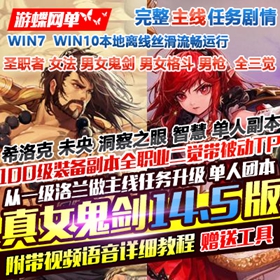真女鬼剑第14.5版DNF单机版圣职者三觉女法师女格斗三觉100级