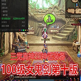 DNF100级女鬼剑第十版单机版一键端 三觉真神SS神话装备