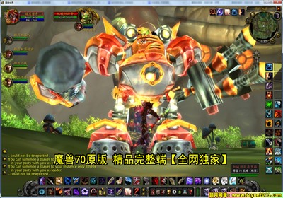 【踏月网单】魔兽世界70网游单机版增加机器人系统特色版