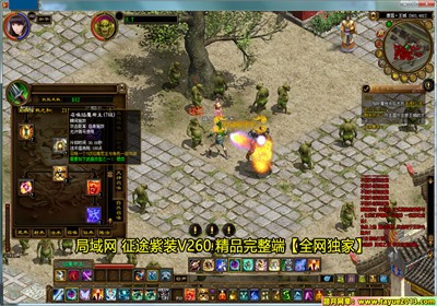 【踏月网单】局域网 征途紫装V260网游单机版 紫装活动160级版网单