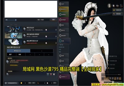 【踏月网单】局域网 黑色沙漠V795网游单机版一键服务端 9代天马 新地图新时装等