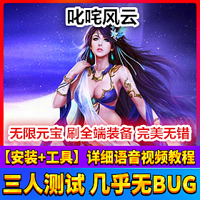 【踏月网单】叱咤风云完美网游单机版 GM工具无限元宝