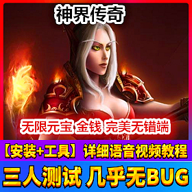 【踏月网单】神界传奇网游单机版无限元宝完美商城一键端