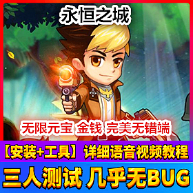 【踏月网单】永恒之城2D网游单机版 GM工具修改至尊VIP版网单