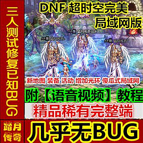 【踏月网单】DNF 超时空完美版网游单机版 一键局域网GM工具