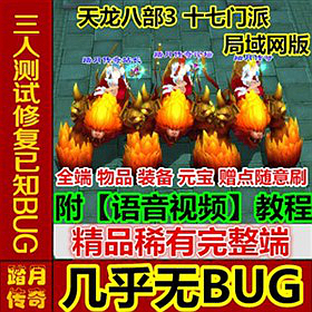 【踏月网单】天龙八部3 十七门派网游单机局域网版 新增各大门派