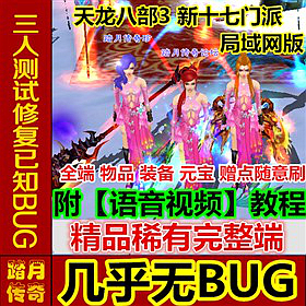 【踏月网单】天龙八部3 十七门派网游单机局域网版 新增各大门派