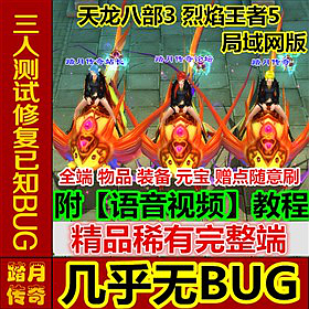 【踏月网单】天龙八部3烈焰王者5网游单机局域网版网单