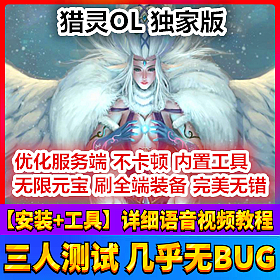 【踏月网单】猎灵OL独家端网游单机版 内置GM工具 物品随意发送