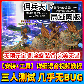 【踏月网单】佣兵天下完美端网游单机版一键局域网含GM工具
