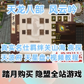 【天龙·风云吟网游单机版】经典VM启动-绝情谷动态三刀 真实名仕羁绊关山海 夜探天...