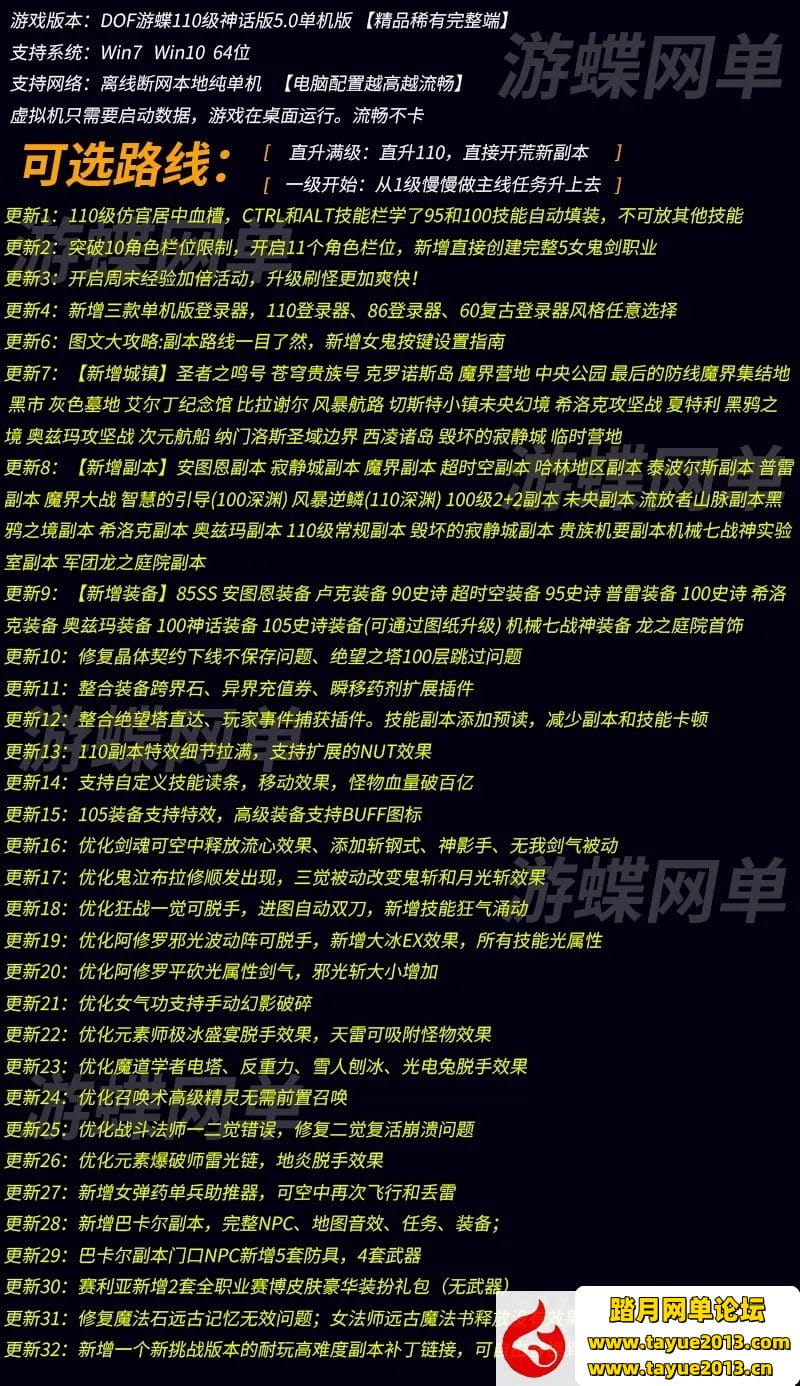 DNFϷˡ110񻰰5.0ȫͿŹսе+GM